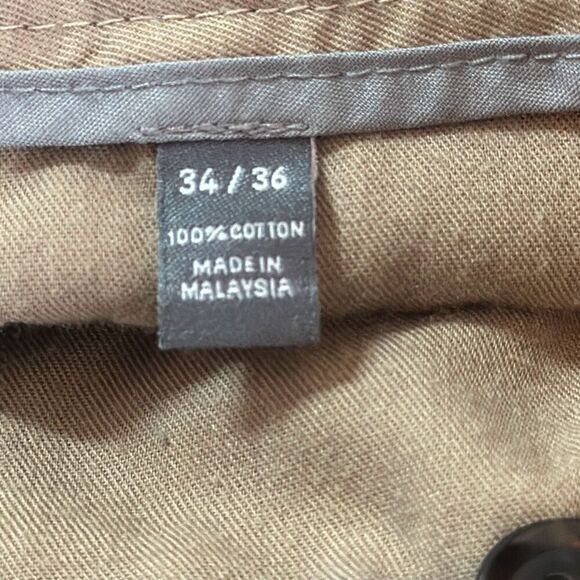 Bonobos Mens Khaki Straight Leg Wednesday Warrior Dress Pants 100% Cotton 34/36 - Picture 6 of 10